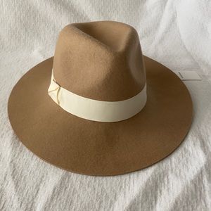 Nordstrom Camel Light Floppy Wool Felt Hat